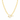 925 Sterling Silver, 18ct Gold Plated T-Bar Paperclip Necklace with Cubic Zirconia Details