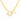 925 Sterling Silver, 18ct Gold Plated T-Bar Paperclip Necklace with Cubic Zirconia Details