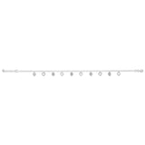 Sterling Silver Heart Drop Anklet