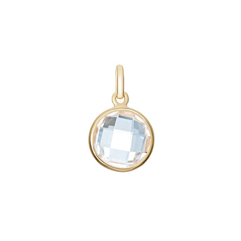 9ct Gold Polished Cubic Zirconia Pendant Necklace