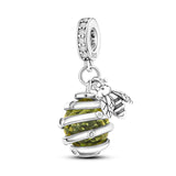 Sterling Silver Honeycomb Bumble Bee Charm