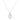 Cubic Zirconia Sterling Silver Interlocking Loop Necklace