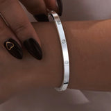 Amnesia Jewellery | Iris 4mm Gold Plated Stainless Steel Bangle