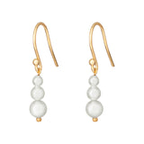 Gold plated Jasmine Pearl Drop Earrings
