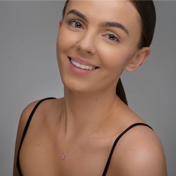 June Birthstone Alexandrite 9ct Gold Pendant Necklace