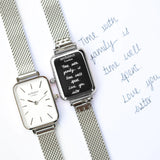 Ladies Architēct Lille - Cloud Silver - Handwriting Engraving