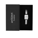 Ladies Handwriting Engraved Architect Lille Watch - Cloud Silver