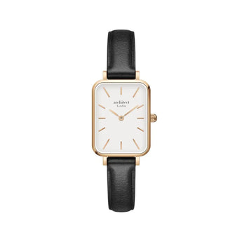 Ladies Modern Font Engraved Architect Lille Watch - Brilliant White