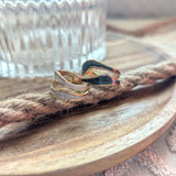 Amnesia Jewellery | Gold Plated Stainless Steel Lava Flow Ring. Our gold plated Lava Flow Ring with its unique irregular design is perfect for wearing on its own or to stack up with other gold plated rings. Tarnish Free and Waterproof. Shop now for quality Jewellery/Jewelry!