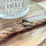 Amnesia Jewellery | Gold Plated Stainless Steel Lava Flow Ring. Our gold plated Lava Flow Ring with its unique irregular design is perfect for wearing on its own or to stack up with other gold plated rings. Tarnish Free and Waterproof. Shop now for quality Jewellery/Jewelry!