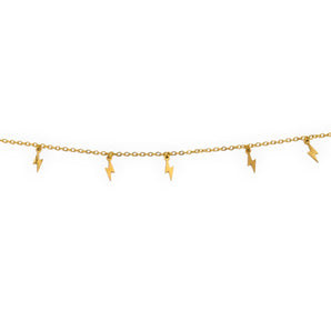 Amnesia Jewellery | Gold Plated Stainless Steel Lightning Choker