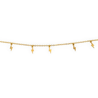 Amnesia Jewellery | Gold Plated Stainless Steel Lightning Choker