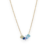 Amnesia Jewellery | Gold Plated Stainless Lottie Gemstone Necklace