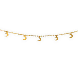 Amnesia Jewellery | Gold Plated Stainless Luna Choker Necklace