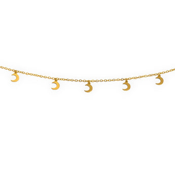 Amnesia Jewellery | Gold Plated Stainless Luna Choker Necklace