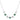 925 Sterling Silver & Emerald CZ Party Necklace