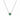 925 Sterling Silver & Emerald Coloured CZ Necklace