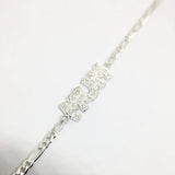 Sterling Silver Mum Cubic Zirconia Bracelet