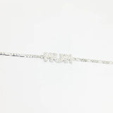 Sterling Silver Mum Cubic Zirconia Bracelet