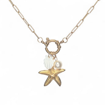 Amnesia Jewellery | Gold Plated Stainless Maldives Charm Necklace