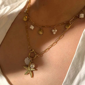 Amnesia Jewellery | Gold Plated Stainless Maldives Choker Necklace