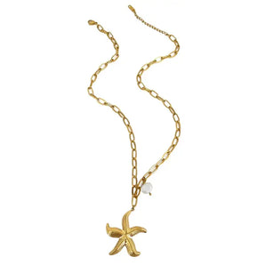 Amnesia Jewellery | Gold Plated Stainless Steel Mara Ocean Necklace
