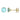 March Birthstone - Aquamarine CZ 9ct Gold Stud Earrings