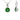 May Birthstone - Emerald CZ Silver Pendant Necklace
