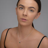 May Birthstone - Emerald CZ Silver Pendant Necklace