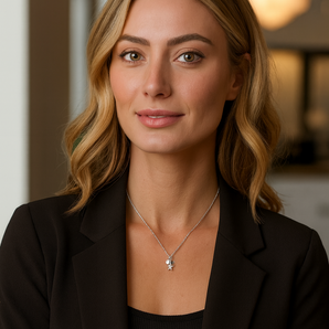 Sterling Silver Moon & Star Charm Necklace