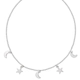 Sterling Silver Moon and Star Necklace