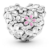 Sterling Silver Mum Love You always Charm With Flowers