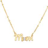 Mum Satellite Chain Necklace, 18ct Gold Plated, 925 Sterling Silver