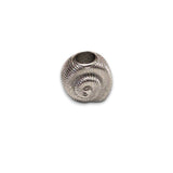 Sterling silver nautilus shell bead charm symbolising growth and renewal. Hypoallergenic, fits most charm bracelets - elegant and meaningful jewellery.