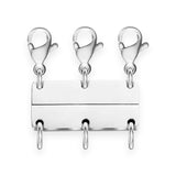 Necklace Layering - Magnetic Stacking Clasp by Amnesia Jewellery UK. Prevent tangled chains with our magnetic necklace layering clasps. Perfect for stacking. Holding up to 3 necklaces, waterproof, tarnish free & easy to use.