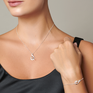 November Birthstone - Topaz CZ Adjustable Silver Bracelet