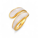 Amnesia Jewellery | Gold Plated Stainless Steel Ocean Wrap Ring