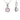 October Birthstone - Pink Tourmaline CZ Silver Pendant Necklace