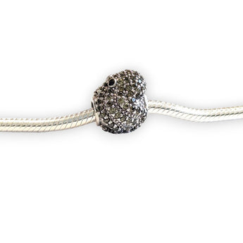 Octopus Sterling Silver CZ Bead Charm