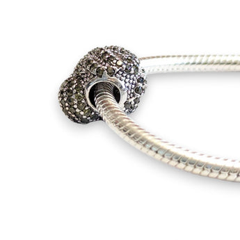 Octopus Sterling Silver CZ Bead Charm