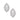 Silver Oval Cubic Zirconia Earrings