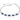 Silver Sapphire Cubic Zirconia Bracelet 