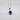 925 Sterling Silver Oval Sapphire CZ Halo Pendant Necklace