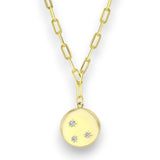 Paperclip Disc Necklace