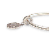 Sterling Silver CZ Peace Dangle Charm