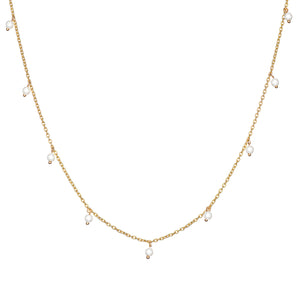 Pearl Drop Satellite Necklace