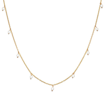 Pearl Drop Satellite Necklace