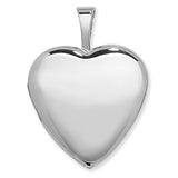 Silver Plain Heart Locket With Necklace 