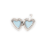 Silver Plain Heart Locket With Necklace