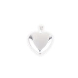 Silver Plain Heart Locket With Necklace